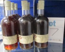 Nine bottles of Shetland Reel rhubarb and ginger gin liqueur (500ml) (Over 18s only).