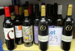 A quantity of assorted wines to include Castezo, Reveleste, Compass Road, Porta 6 and Terra Organica