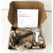 A boxed as new Dornbracht Vaia toliet roll holder in dark platinum matt, RRP £189