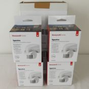 Four boxed as new Honeywell Spectra 140DEG infra red motion detectors, RRP £27 each