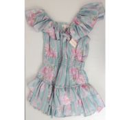 A bagged as new Dessie ruffle mini dress, size M