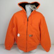 A bagged as new Carhartt FPAR OG active cotton jacket. Pepper, Stonewashed, size L