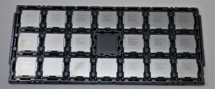 A tray of twenty as new Intel Core i7-9700 SRG13 3.00GHz V035F140 Processors (Tray unsealed).