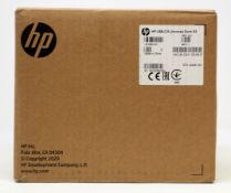 A boxed as new HP USB-C/A Universal Dock G2 Euro (P/N: 5TW13AA#ABB) (Box sealed. UK Plug adaptor