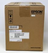 A boxed as new Epson TM-m30-112 POS Printer (Box opened. UK plug power cable included).
