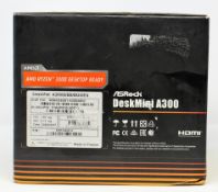 A pre-owned ASRock DeskMini A300 Mini PC with AMD Athlon 300G with Radeon Vega Graphics 3.5GHz,