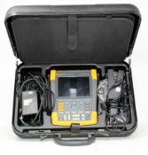 A pre-owned Fluke ScopeMeter 190-204 4 Channel 200MHz 2.5GS/s Portable Digital Colour Oscilloscope