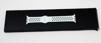 A boxed as new Apple Watch 44mm Nike Sport Band in Spruce Aura/Vapor Green (P/N: MG3W3ZM/A) (Box