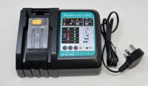 Five boxed as new JANRI DC18RCT Power Tool Battery Chargers for Makita Batteries (Compatible with