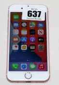 A pre-owned Apple iPhone 6s (Global/A1688) 32GB in Rose Gold (iCloud activation clear) (Checkmend