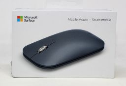 A boxed as new Microsoft Surface Mobile Mouse in Ice Blue (KGY-00042) (Box sealed).