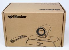 A pre-owned Lifesize Icon 400 Video Conferencing Camera (M/N: LFZ-003) (Remote and power adaptor