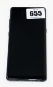 A pre-owned Samsung Galaxy Note 8 SM-N950F 64GB in Black (FRP clear, some light scratches to