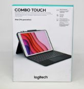 A boxed as new Logitech Combo Touch Keyboard Case with Trackpad for Apple iPad (7th generation) (Box
