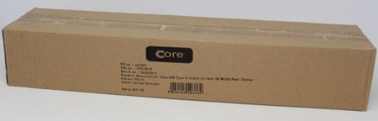 Twenty five boxed as new Core USB Type-C Cable in Case 1M White Fast Charge Cables (Item code