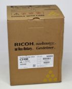 A boxed as new Ricoh C5100 Yellow Toner Cartridge (Product Code: 828403).