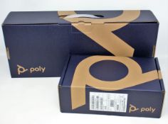 A boxed as new Poly Studio X30/TC8 Video Conference System (P/N: 2200-86260-102 Model: P018 UK) (Box