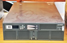 A pre-owned Leitch Technology Harris NXAMP3801HDX Media Server (Hard drives removed. Untested,