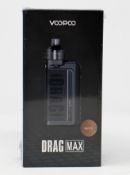 A boxed as new VooPoo Drag Max Vape Kit in Vintage Grey (Box sealed) (Over 18's only).
