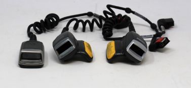 SOLD FOR PARTS: Two pre-owned Zebra RS419 Ring Barcode Scanners (M/N: RS419-HP2000FSR) (1 x no laser