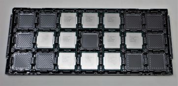 A tray of ten as new Intel Core i7-10700F SRH70 2.90GHz X030F209 Processors (Tray unsealed).