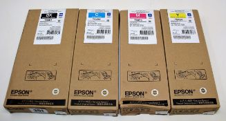An Epson T9461 C13T946140 XXL Black Ink Supply Unit, an Epson T9452 C13T945240 XL Cyan Ink Supply