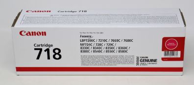 A boxed as new Canon I-SENSYS 718 Magenta Toner Cartridge (MC: 2660B014[AA] LN: 2020-09-08M5) (Box
