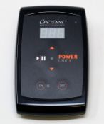 A boxed as new Cheyenne Professional Tattoo Equipment Power Unit I (Box opened, some damage to box).