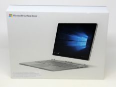 A Microsoft Surface Book 13.5