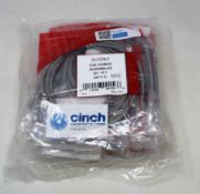 Five packs of ten as new 73-7770-7 Ethernet/Networking Cables in grey (7', C5E-350MHZ).
