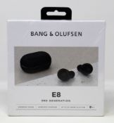 A boxed as new pair of Bang & Olufsen Beoplay E8 (3rd Gen) True Wireless Bluetooth In-Ear Headphones