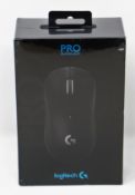 A boxed as new Logitech G Pro X Superlight Wireless Gaming Mouse in Black (Box sealed).