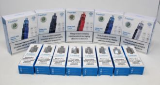 Five boxed as new Freemax Gemm 25w Pod Kits (Boxes sealed) and eight boxed as new Freemax Gemm