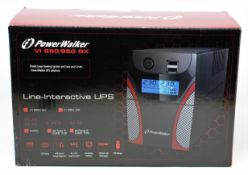 A boxed as new PowerWalker VI 650 GX IEC UK 360W UPS (Box opened).