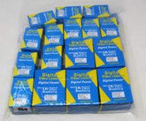 Sixteen boxed new Goingpower digital video camera replacement battery packs; 4 x BP-827 for Canon, 5