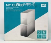 A boxed as new WD My Cloud Home 2TB Cloud Storage NAS Device (Serial: WCC4M5UXJY8C) (Box sealed,