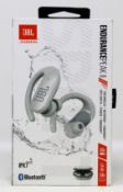 A boxed as new pair of JBL Endurance Peak II Sport True Wireless Earbuds in White (Box sealed).