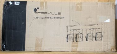 A boxed as new Stairville CLB8 Compact LED Bar 8 RGBW 8W (Box sealed, some damage to box).