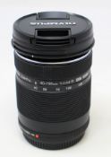 A pre-owned Olympus M.Zuiko Digital ED 40-150mm f/4.0-5.6 ED MSC Micro Four Thirds Lens.