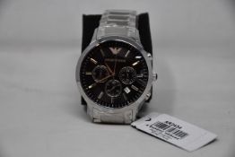 A men's as new Emporio Armani AR2434 Renato watch (No box included).