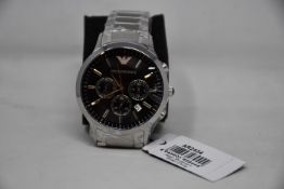 A men's as new Emporio Armani AR2434 Renato watch (No box included).