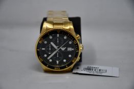 A men's as new Emporio Armani AR5857 gold chronograph watch (No box included).