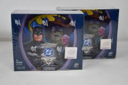 Two as new DC Comics Origins VS System Booster Boxes (14 cards per pack, 24 packs per box).