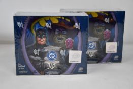 Two as new DC Comics Origins VS System Booster Boxes (14 cards per pack, 24 packs per box).
