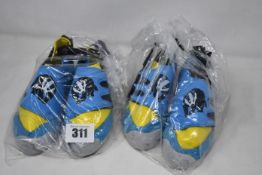 Five pairs of children's Mad Rock Mad Badger climbing trainers (All UK 10K).