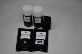 A quantity of assorted Dyotics Cosmetics to include Skin Prep Lotion (100ml), Tint Remover (150ml)