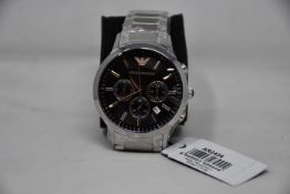 A men's as new Emporio Armani AR2434 Renato watch (No box included).
