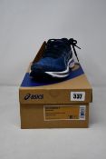 A pair of women's as new Asics Gel-Pursue 7 trainers (UK 6).