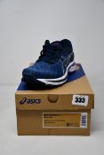 A pair of women's as new Asics Gel-Pursue 7 trainers (UK 6.5).