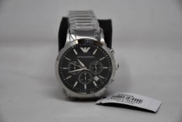 A men's as new Emporio Armani AR2434 Renato watch (No box included).
